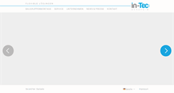 Desktop Screenshot of in-tec.de