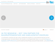 Tablet Screenshot of in-tec.de